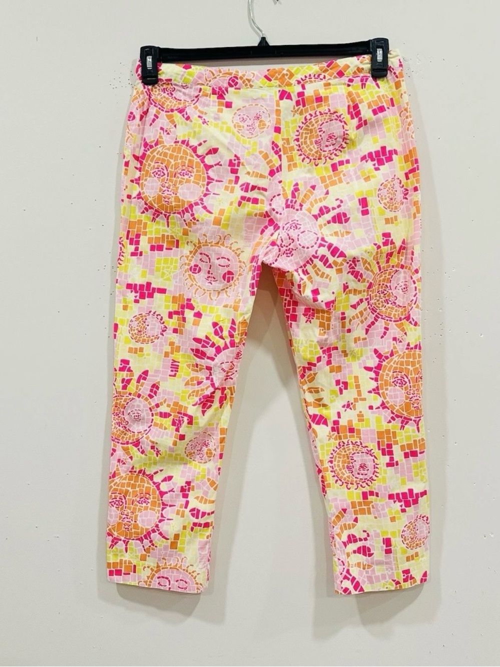 Lilly Pulitzer Women’s Pants‎ Size 12 Colorful Pink Orange Cropped - Picture 2 of 8